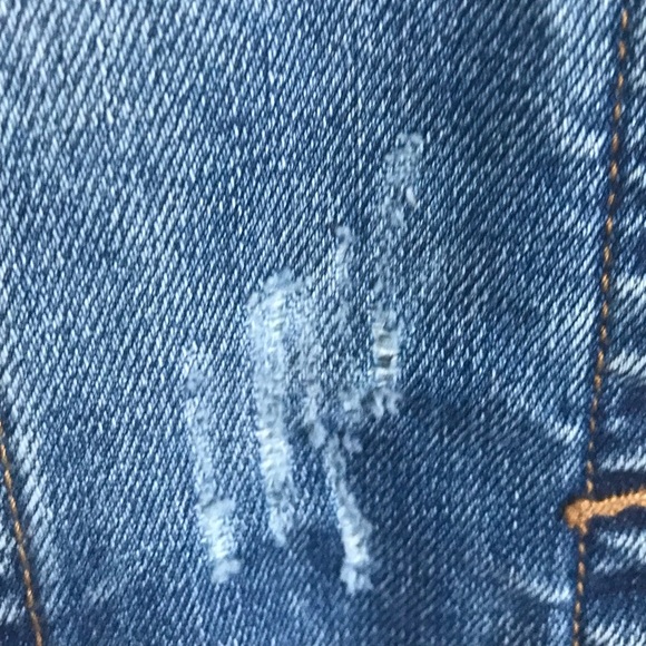 4/$20 Jean Jacket Velvet Heart Embroidered Distressed Women’s Size Medium - Picture 12 of 16